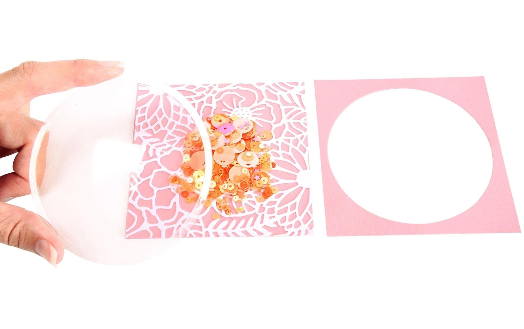 Sizzix Schüttelkuppel 3D Kreis, 4 Stück Sizzix Schüttelkuppel 3D Kreis, 4 Stück