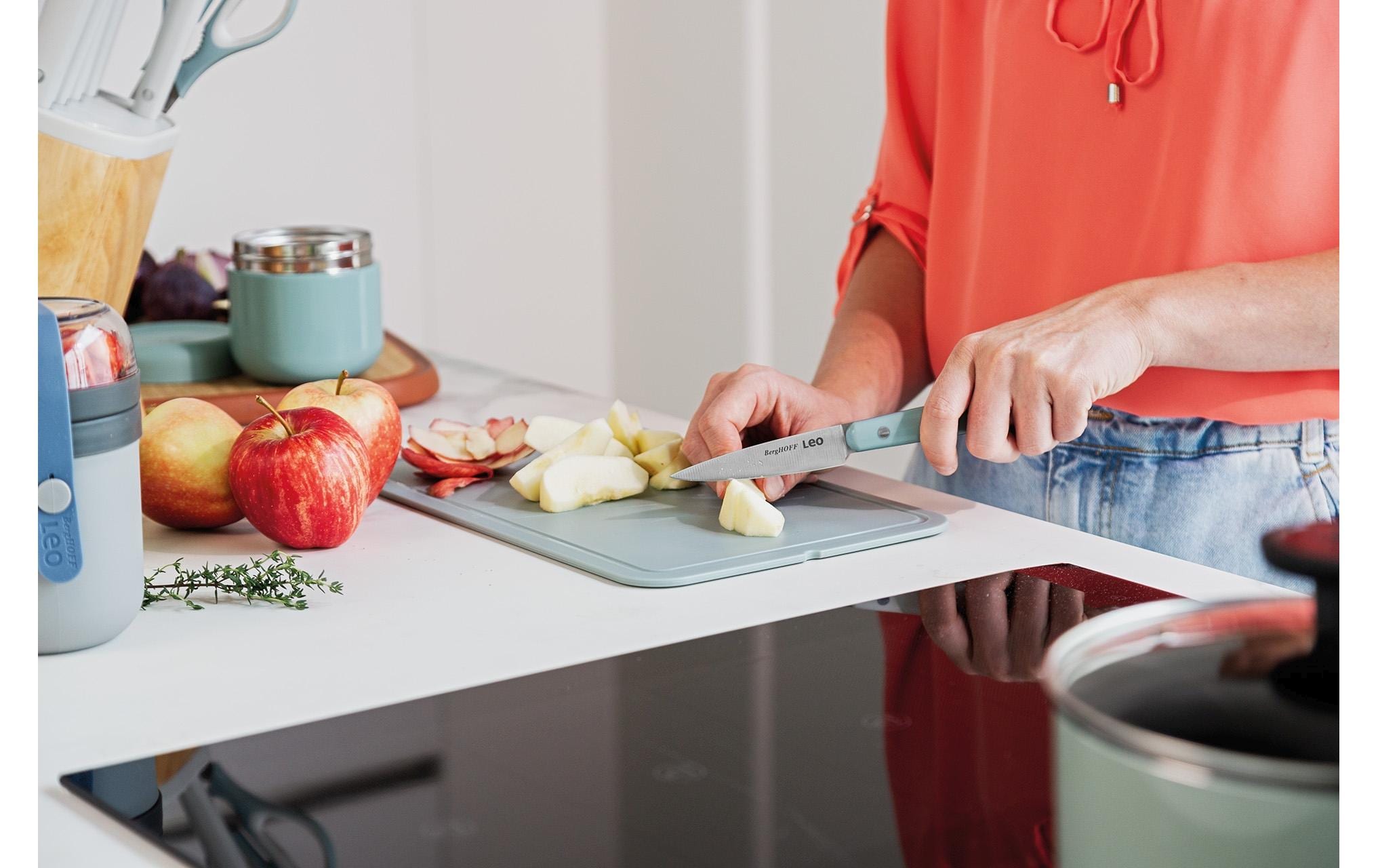 BergHOFF Schälmesser Leo Slate 9 cm, Grün/Blau