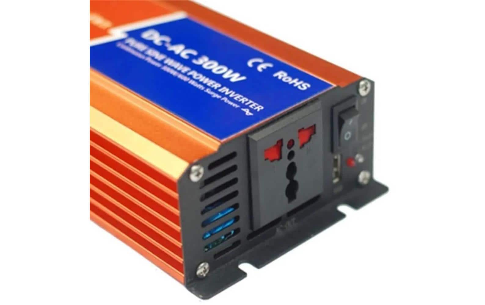 autosolar Wechselrichter 12 V DC zu 230 V AC 300 W