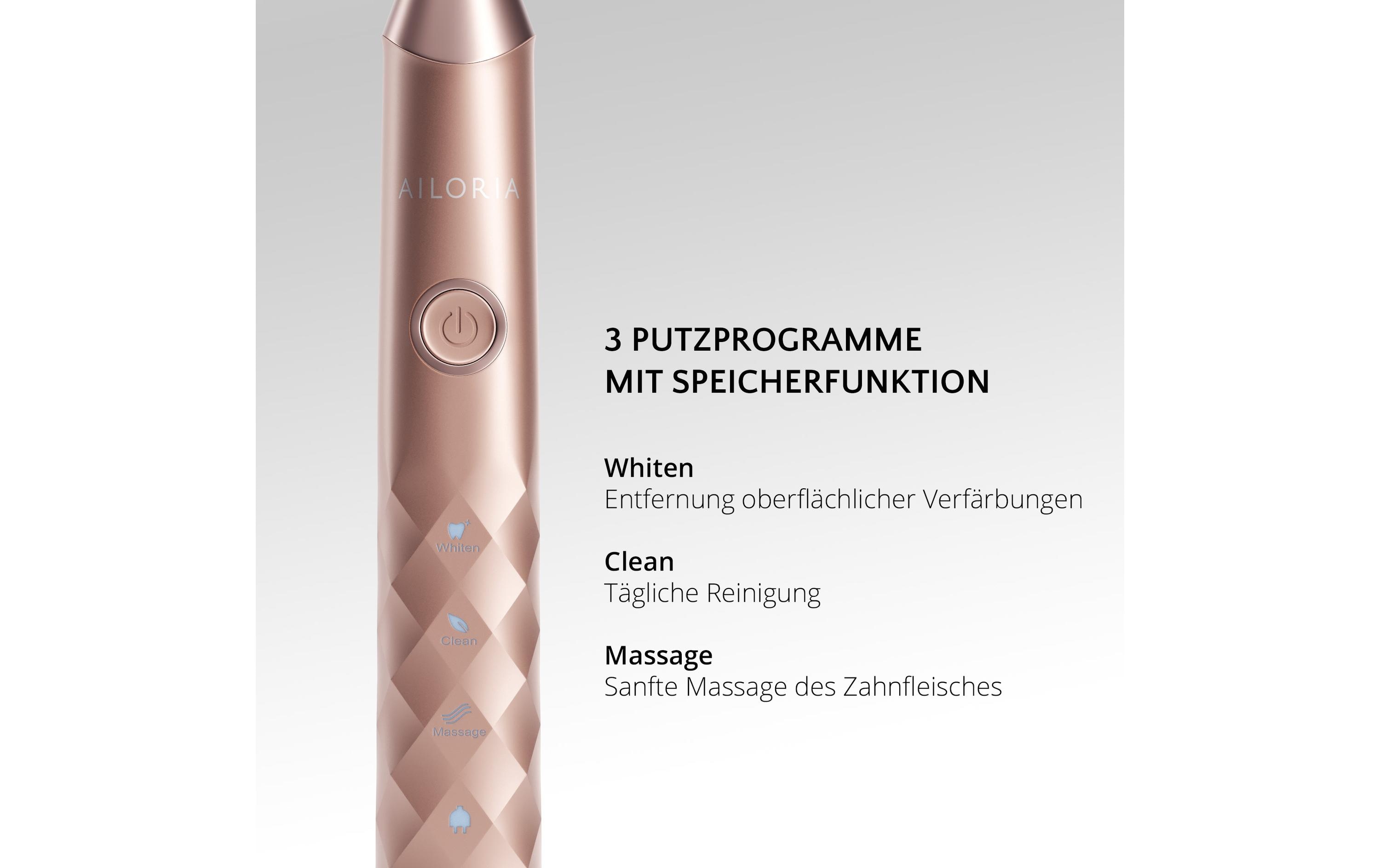 Ailoria Elektrische Zahnbürste Schallzahnbürste Shine Bright Set