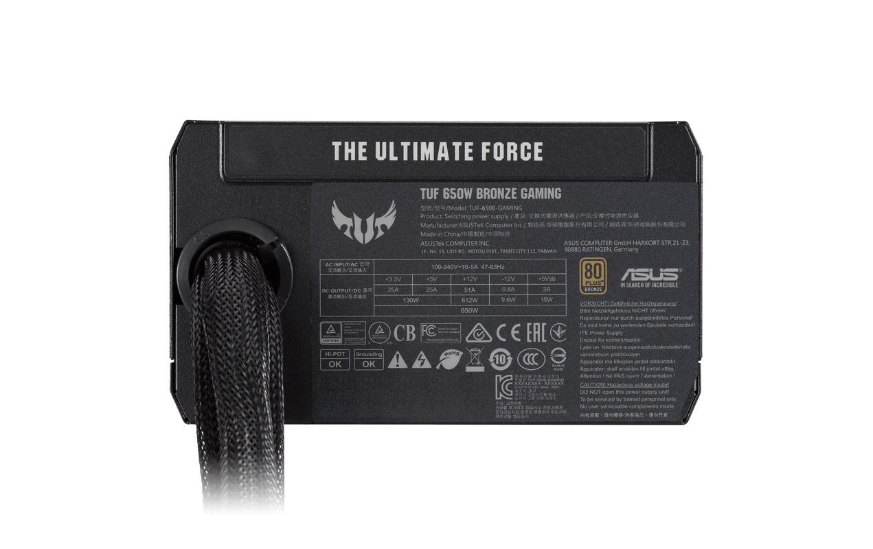 ASUS Netzteil TUF Gaming 650W Bronze 650 W ASUS Netzteil TUF Gaming 650W Bronze 650 W