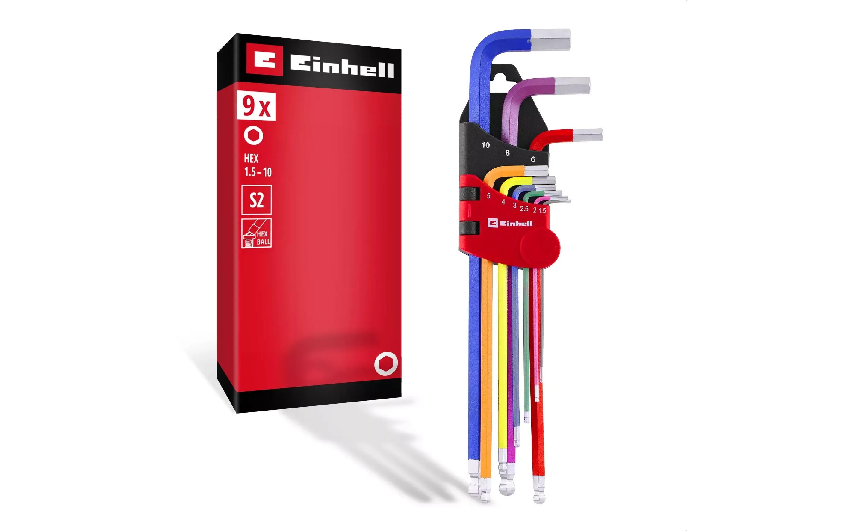 Einhell Innensechskantschlüssel-Set 9-Tlg. Einhell Innensechskantschlüssel-Set 9-Tlg.