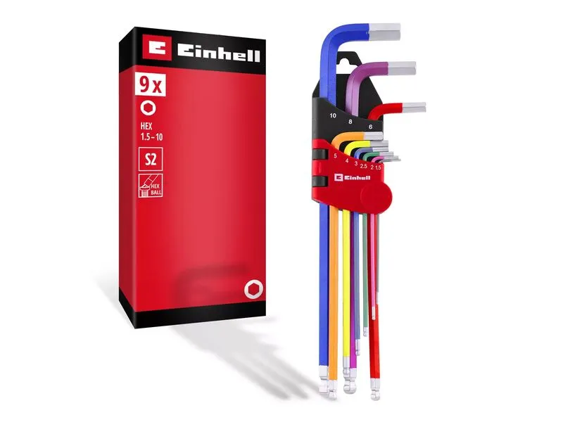 Einhell Innensechskantschlüssel-Set 9-Tlg. Einhell Innensechskantschlüssel-Set 9-Tlg.