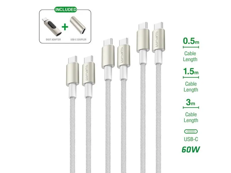 4smarts USB 2.0-Kabel -Set PremiumCord USB C - USB C 4smarts USB 2.0-Kabel -Set PremiumCord USB C - USB C