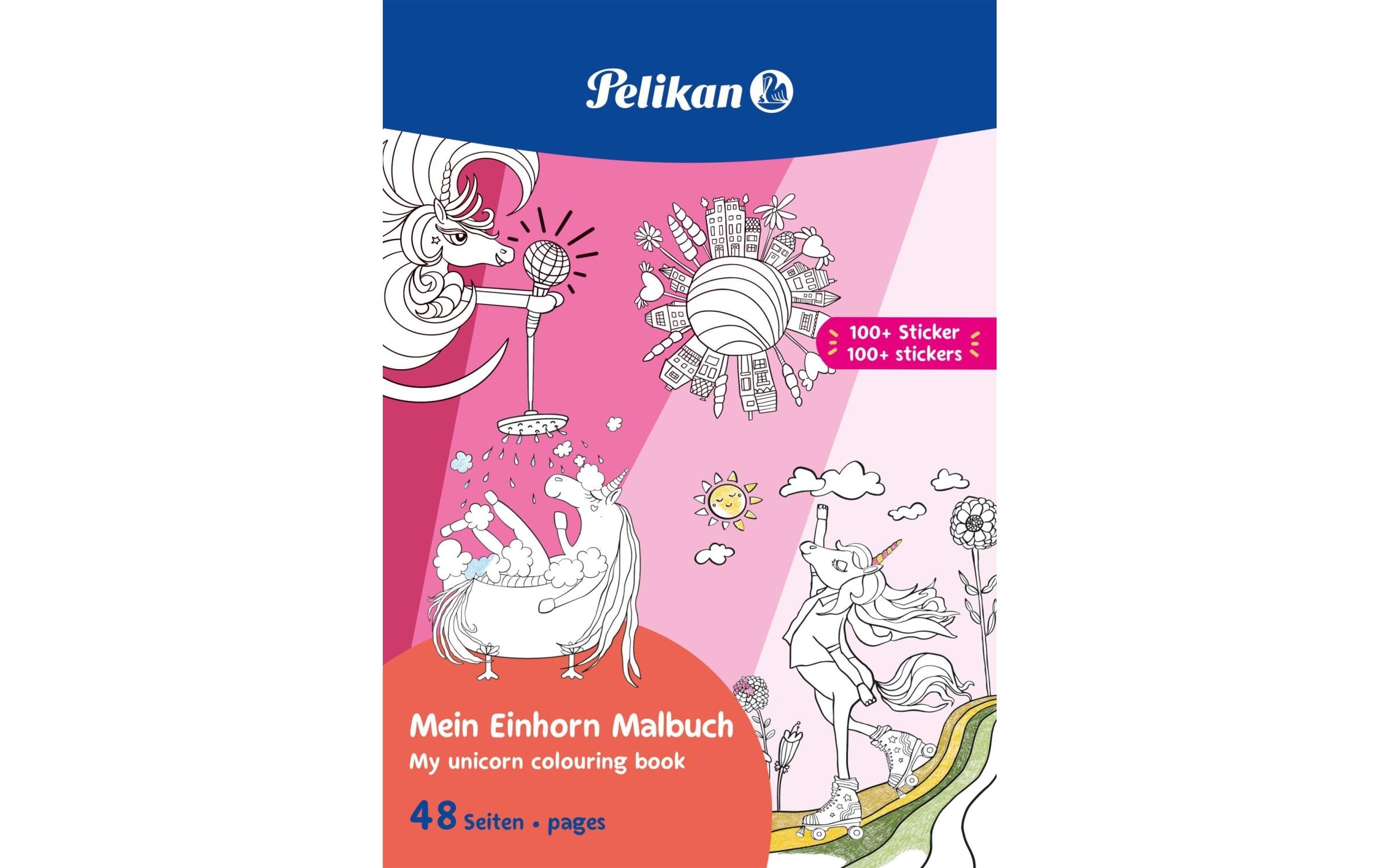 Pelikan Malbuch mit Stickern 48 Seiten, FSC