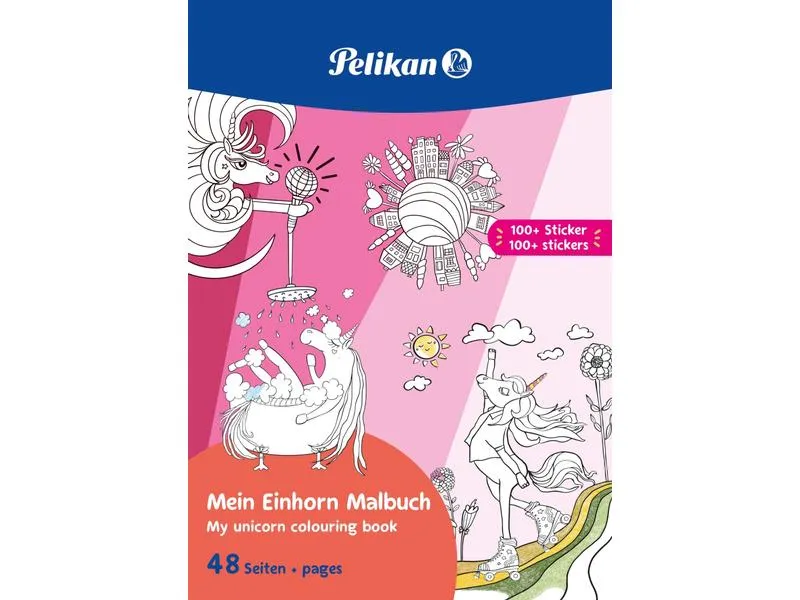 Pelikan Malbuch mit Stickern 48 Seiten, FSC
