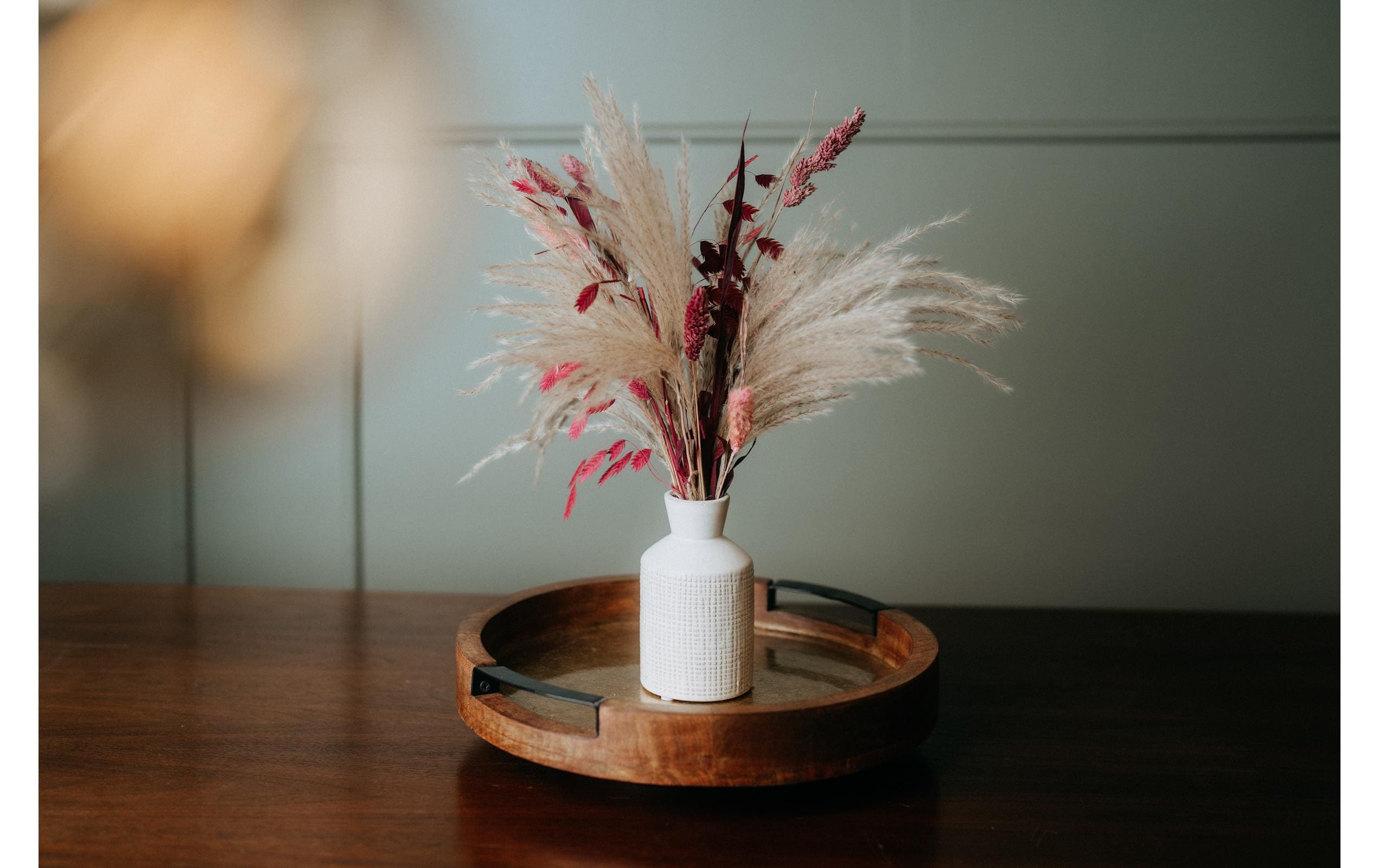 Kadastar Servierplatte Shine Ø 32.5 cm, Braun/Gold