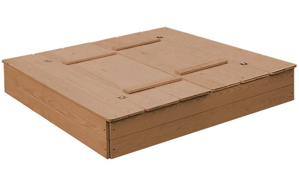 roba Sandkasten mit Deckel Teakholz