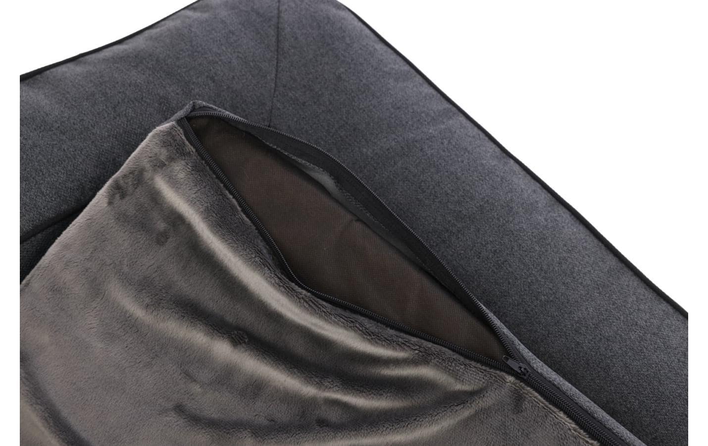 Kerbl Hunde-Bett Platin Ortho eckig M, Grau