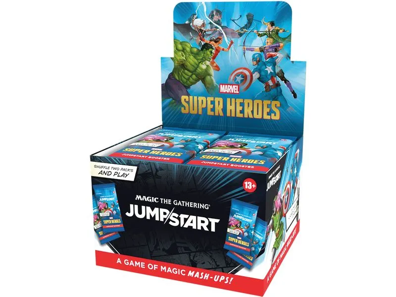 Magic: The Gathering Marvel Super Heroes Jumpstart Booster Box 24 Packs Magic: The Gathering Marvel Super Heroes Jumpstart Booster Box 24 Packs
