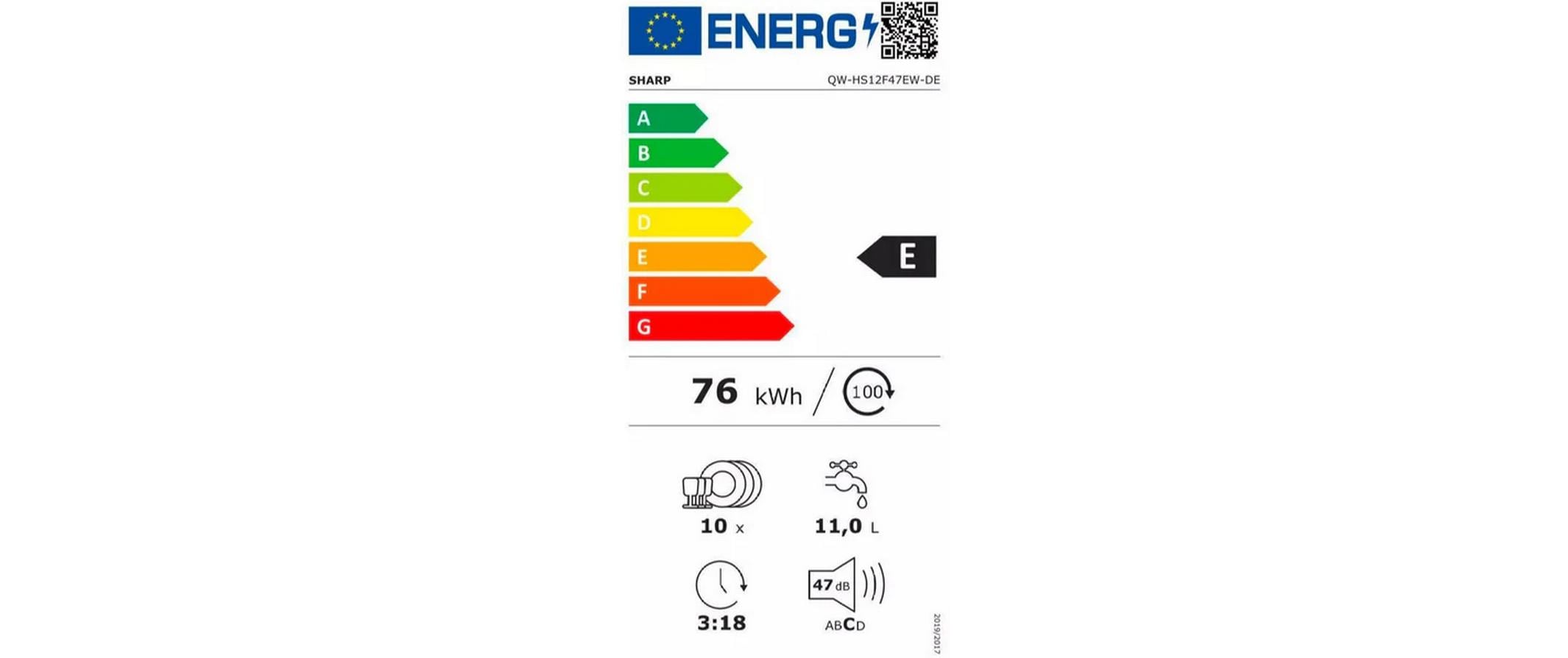 Sharp Geschirrspüler QW-HS12F47EW-CH