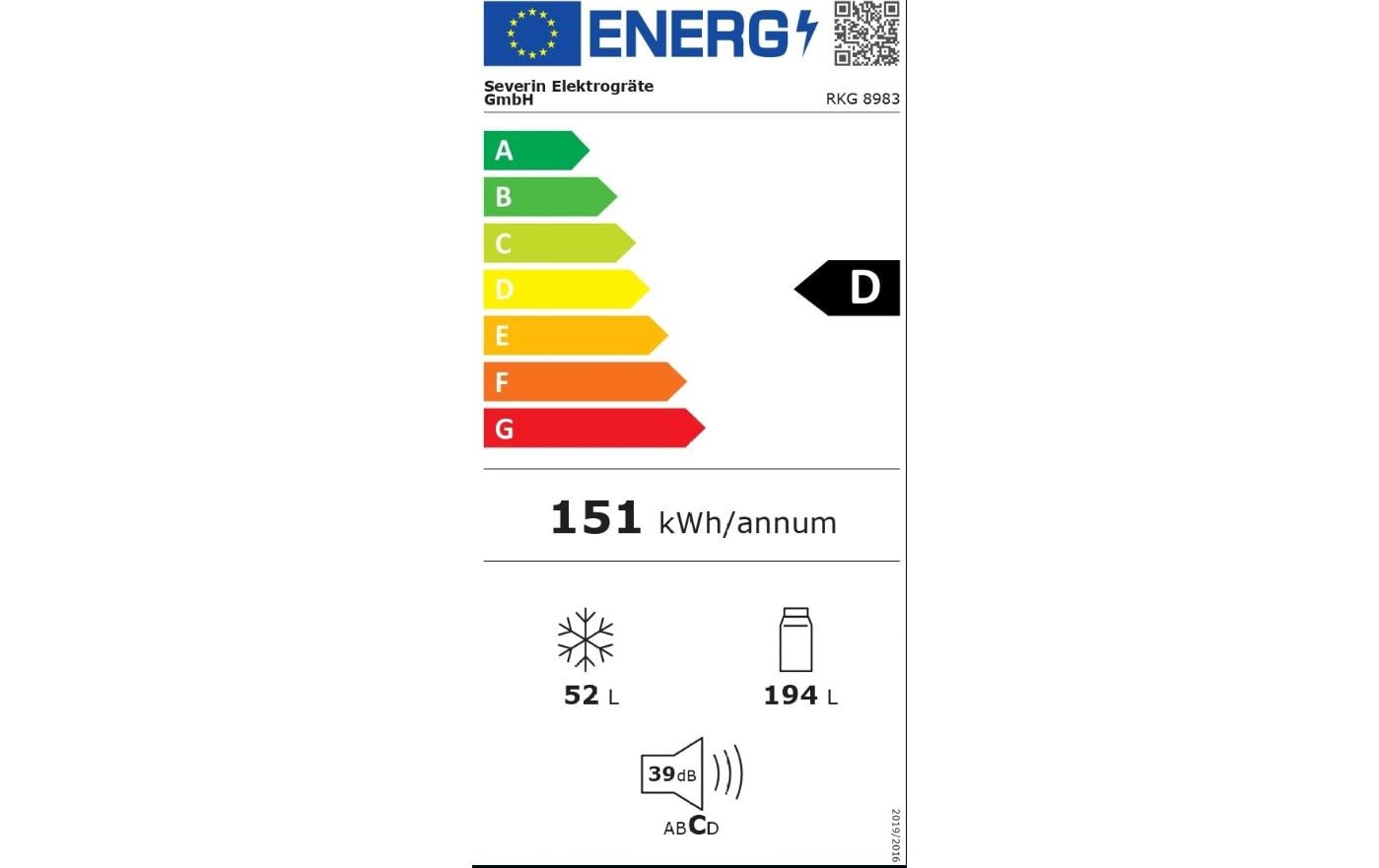 Severin Kühl-Gefrierkombination RKG8983 Rechts Severin Kühl-Gefrierkombination RKG8983 Rechts
