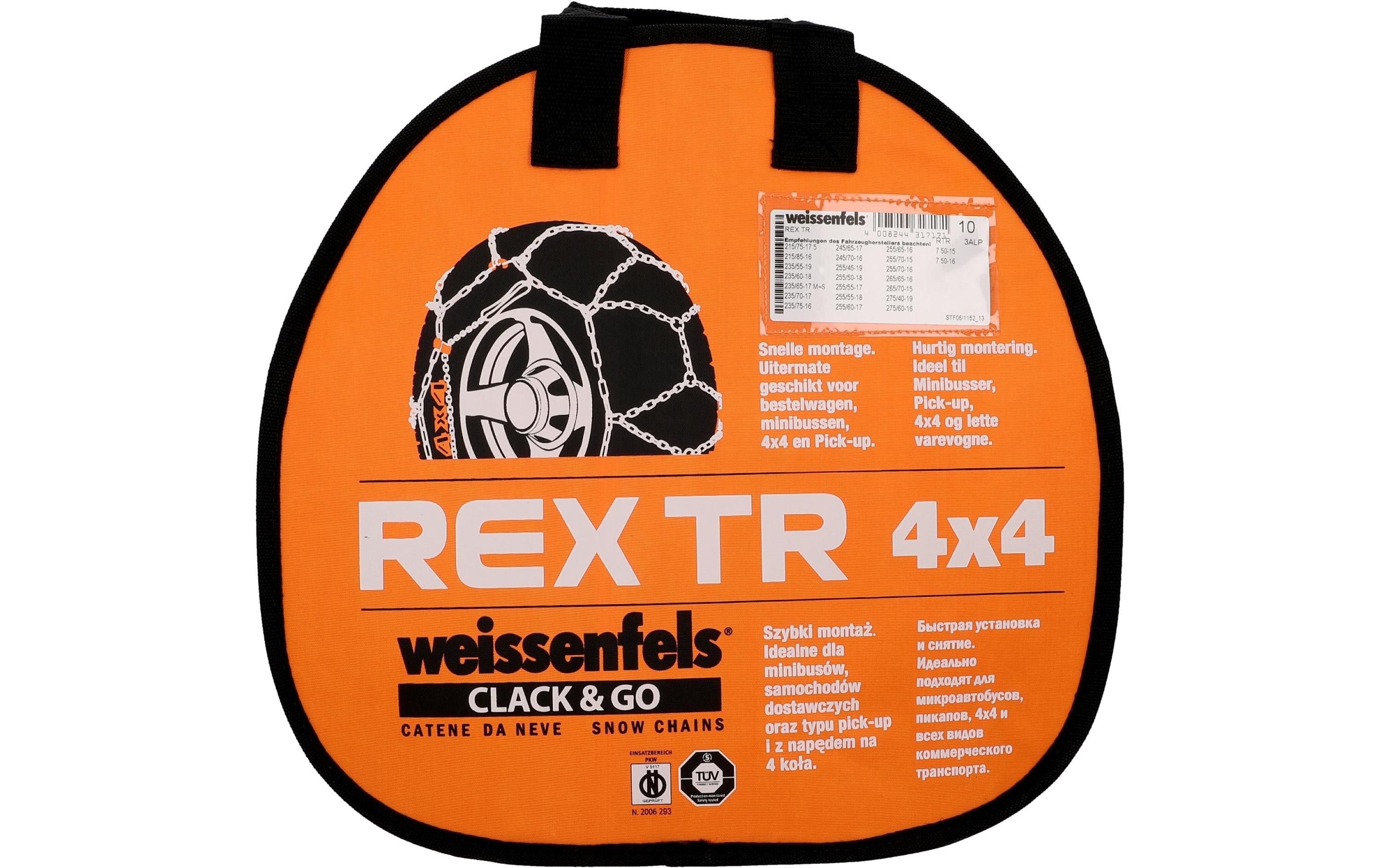 Weissenfels Stahlschneekette Rex TR 4 x 4 Gruppe 10