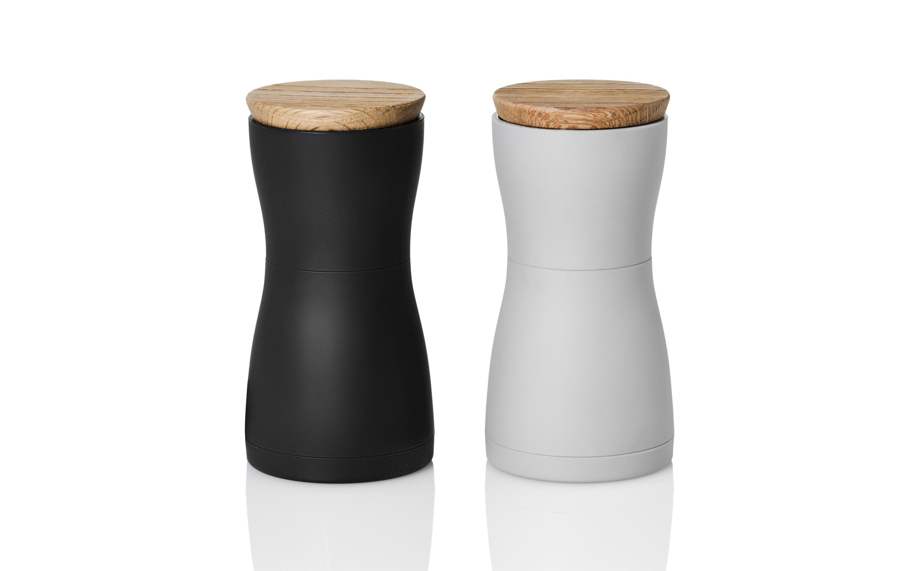 AdHoc Salz- und Pfeffermühle TWIN 2 Stück, 13.3 cm, Schwarz/Weiss