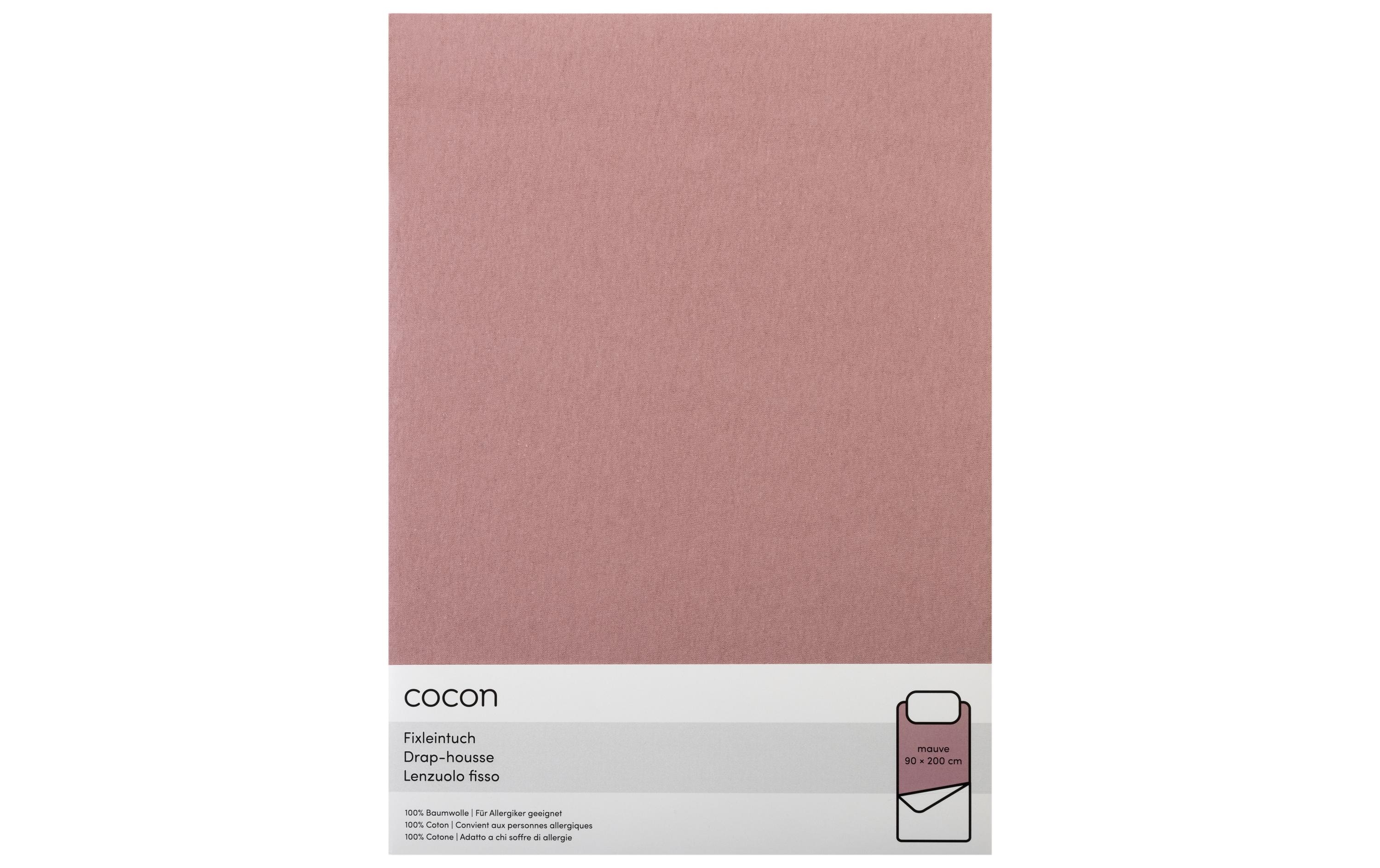 COCON Fixleintuch 90-100 x 200 cm, Mauve