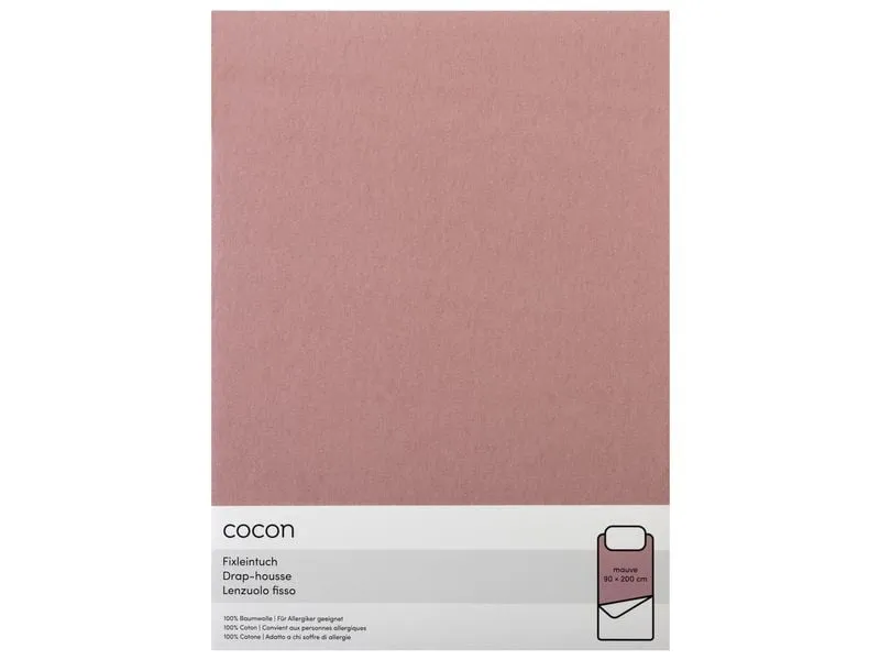 COCON Fixleintuch 90-100 x 200 cm, Mauve COCON Fixleintuch 90-100 x 200 cm, Mauve