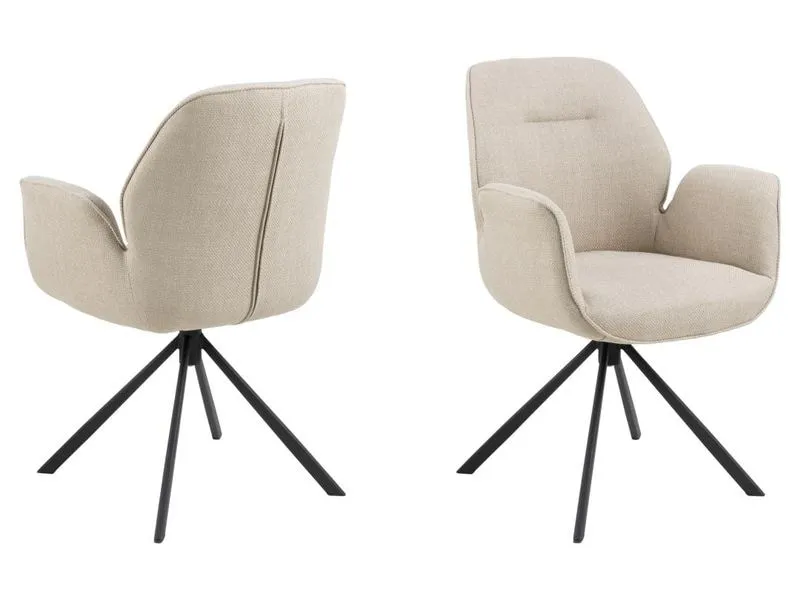 AC Design Stuhl Aura Beige/Schwarz AC Design Stuhl Aura Beige/Schwarz