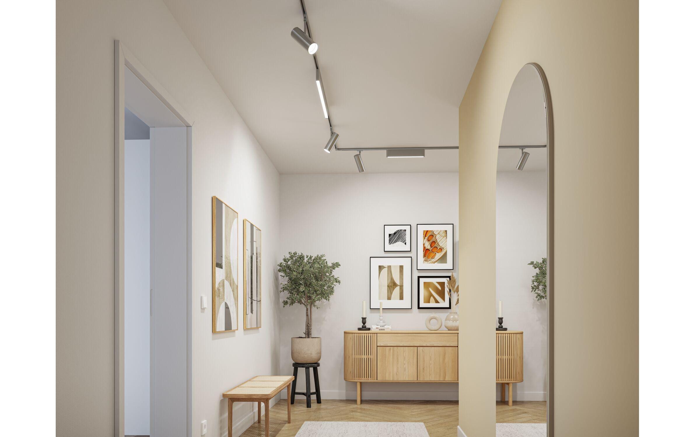 Paulmann URail Theron Einzelspot 11W, 4000K, chrom matt