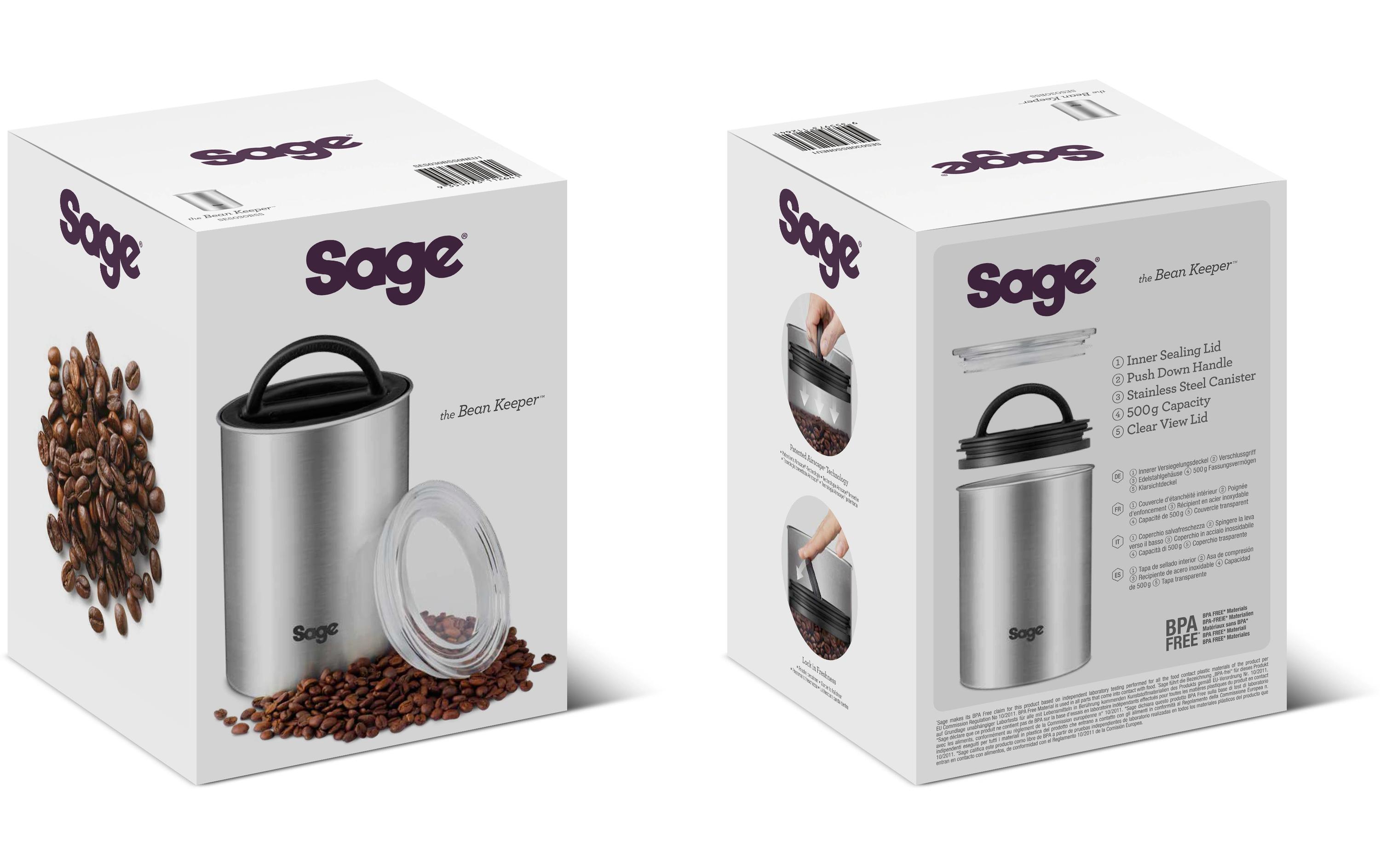 Sage Behälter Bean Keeper Coffee Canister zu Siebträgermaschinen