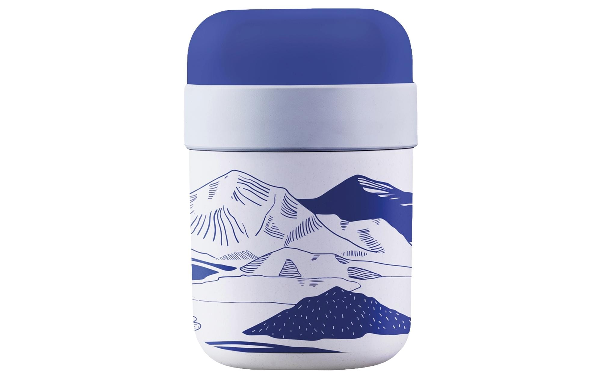 BioLoco Lunchpot Light elevation Blau/Weiss