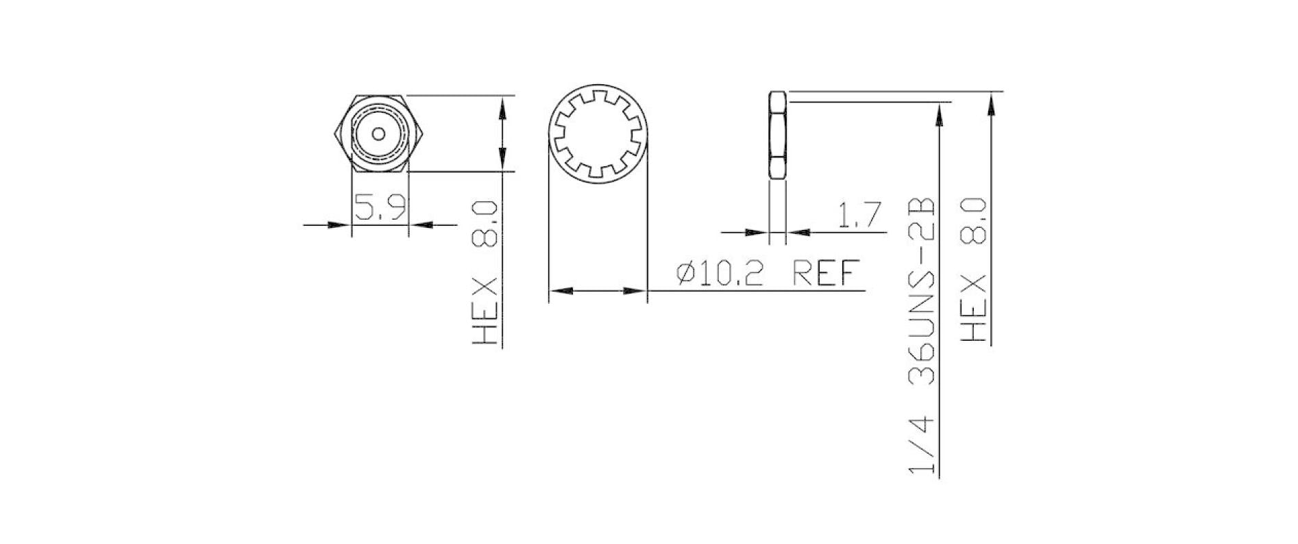 Delock Sechskantmutter für SMA / RP-SMA Buchse 10er-Set Delock Sechskantmutter für SMA / RP-SMA Buchse 10er-Set