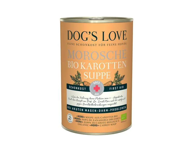 Dog's Love Hunde-Nahrungsergänzung Morosche BIO Karottensuppe, 400 g