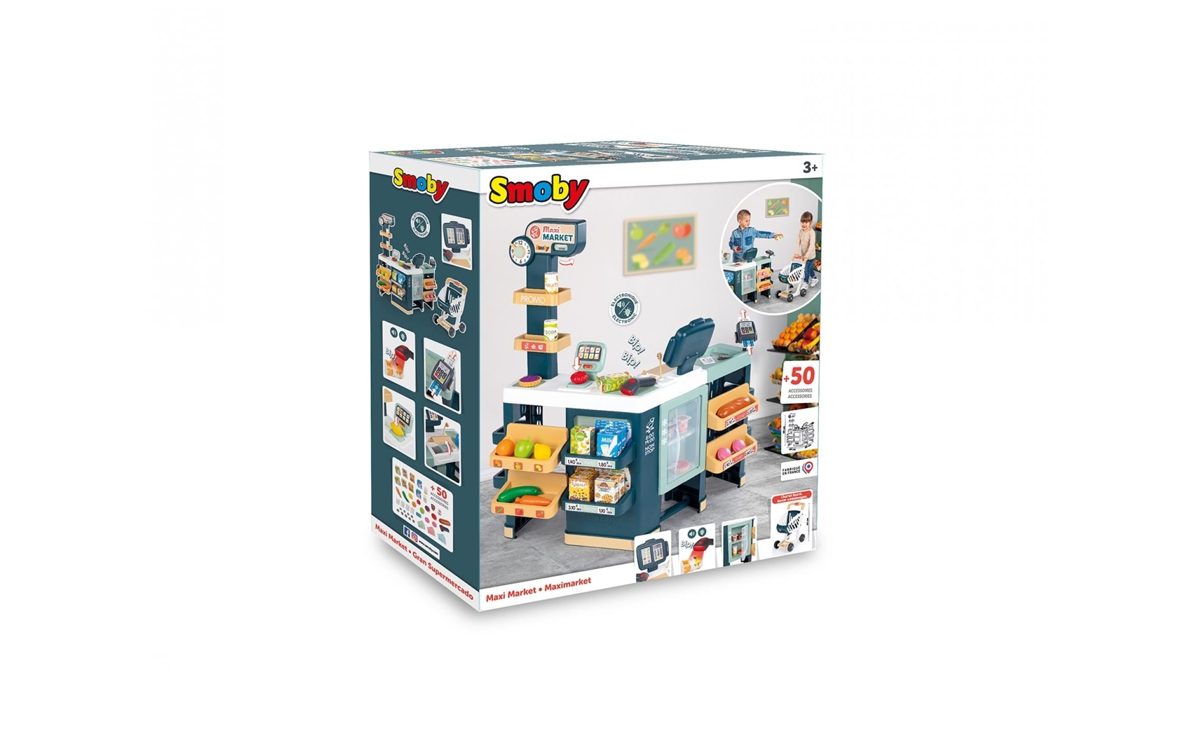 Smoby Supermarkt mit Einkaufswagen