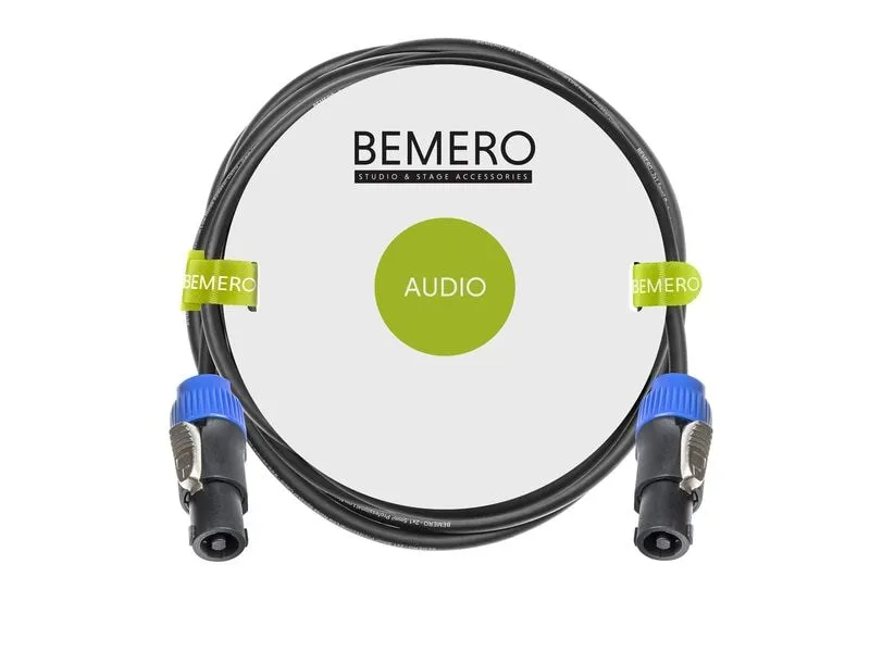 Bemero Lautsprecherkabel SpeakON – SpeakON 2x 1.5mm² 10 m Schwarz