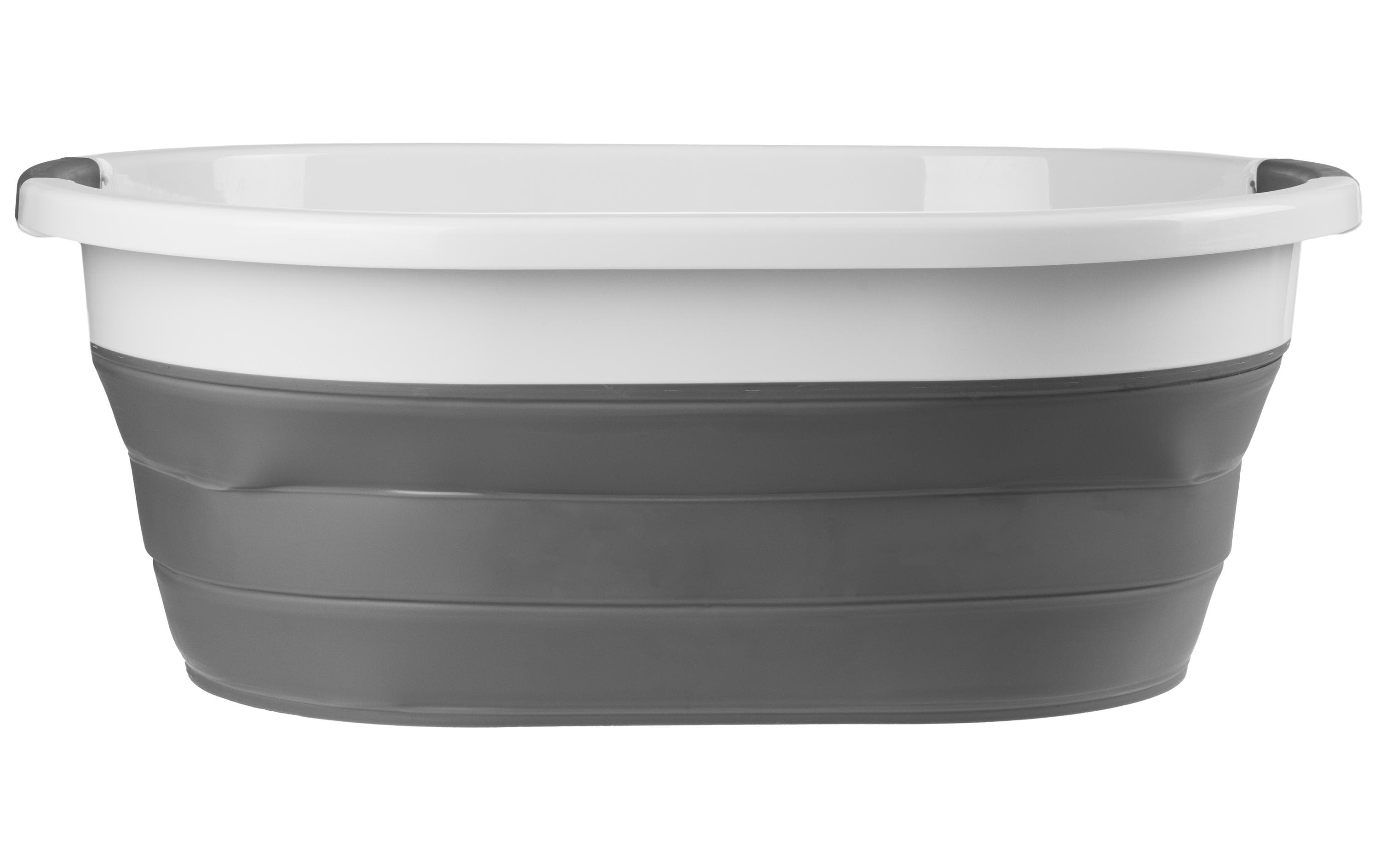 FTM Wäschekorb 36 l, Grau/Weiss