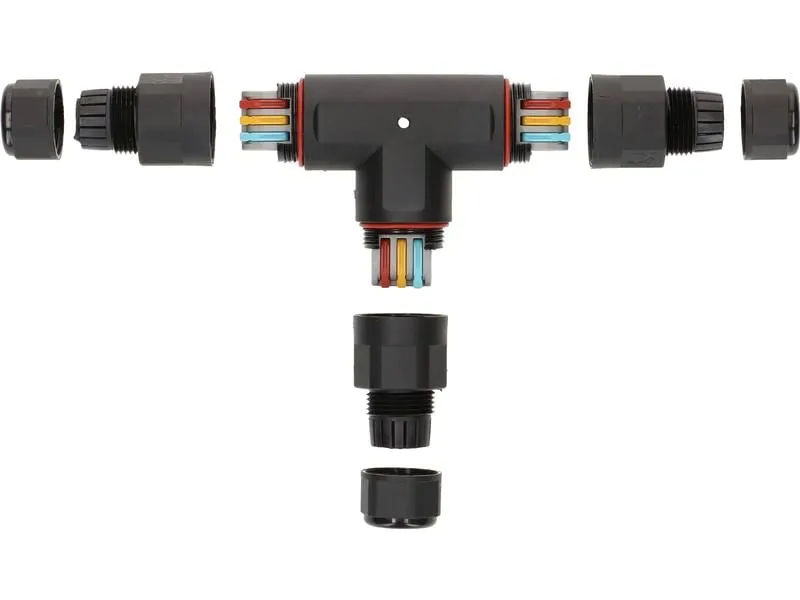 Max Hauri Kabelverbinder T-Stück IP68 3-polig, 16A / 250 V