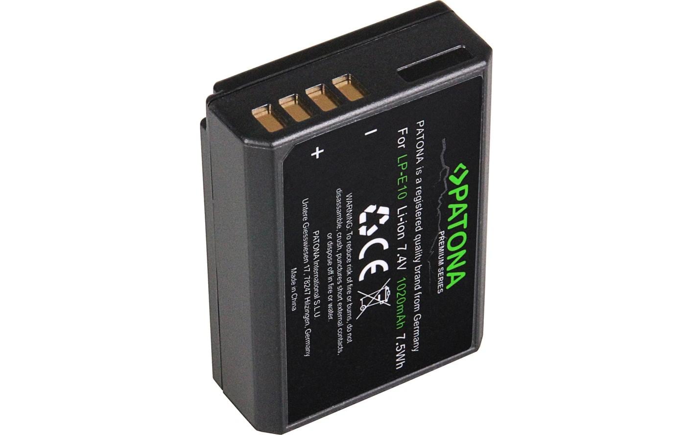 Patona Premium Akku für Canon LP-E10 EOS 1200D