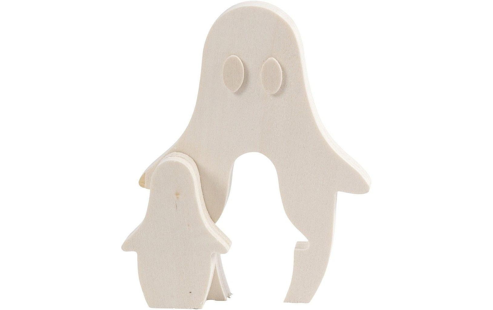 Creativ Company Holzfigur 6 + 11.5 cm Geist, 2 Stück