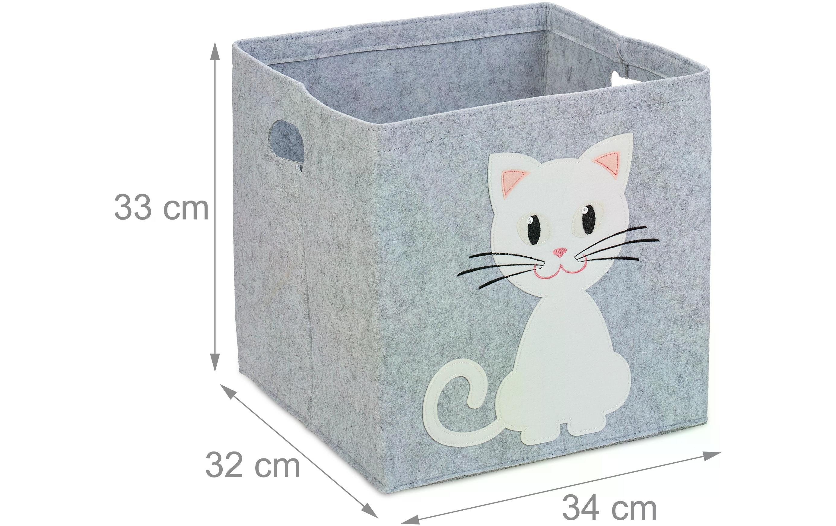 relaxdays Spielzeugkorb Katze relaxdays Spielzeugkorb Katze