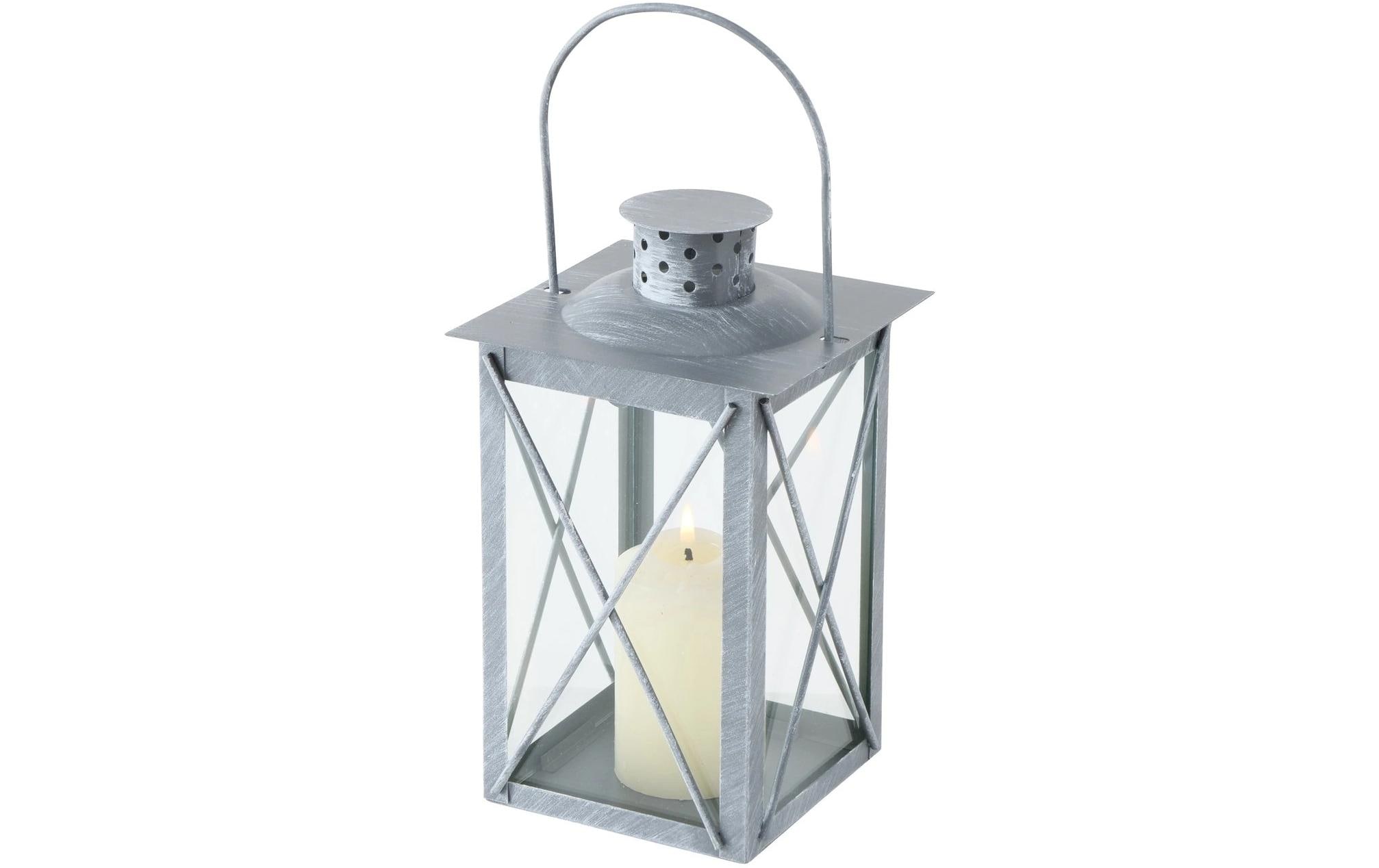 Boltze Laterne Farol 4-teilig, Grau/Transparent
