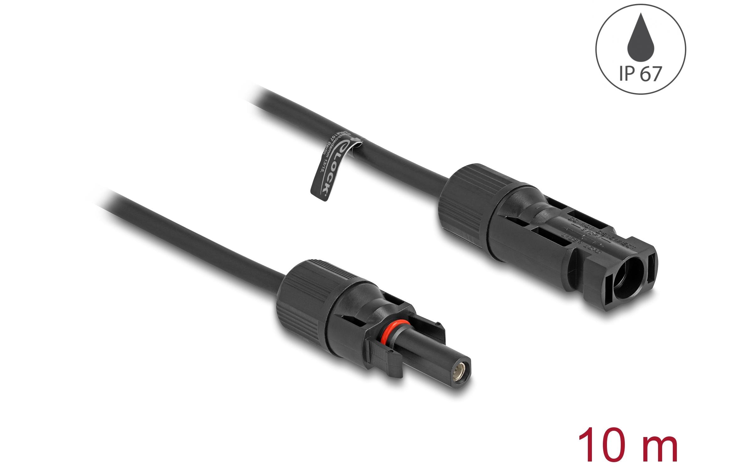 Delock Anschlusskabel DL4 Stecker zu Buchse 4 mm², 10 m