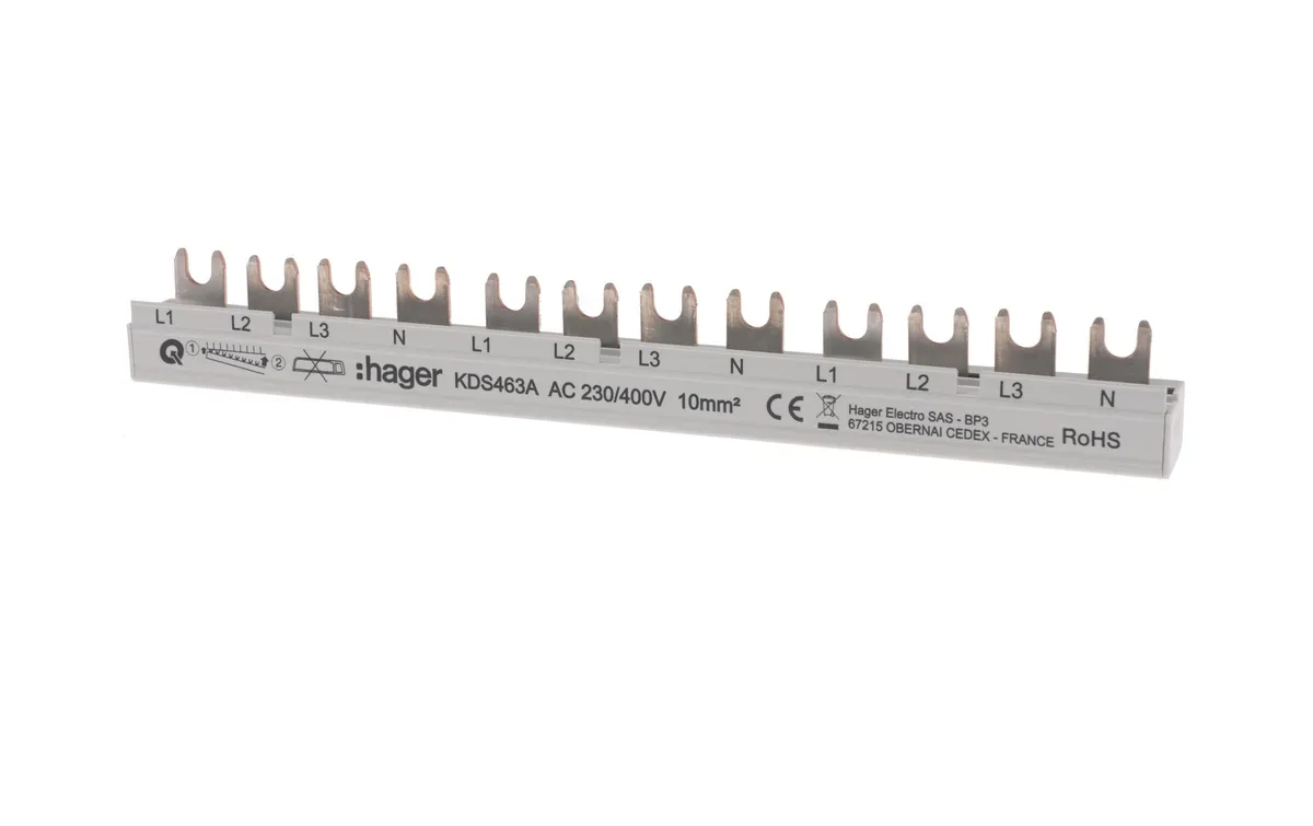 Hager Kammschiene 12M 63A (3PN)x3 QB
