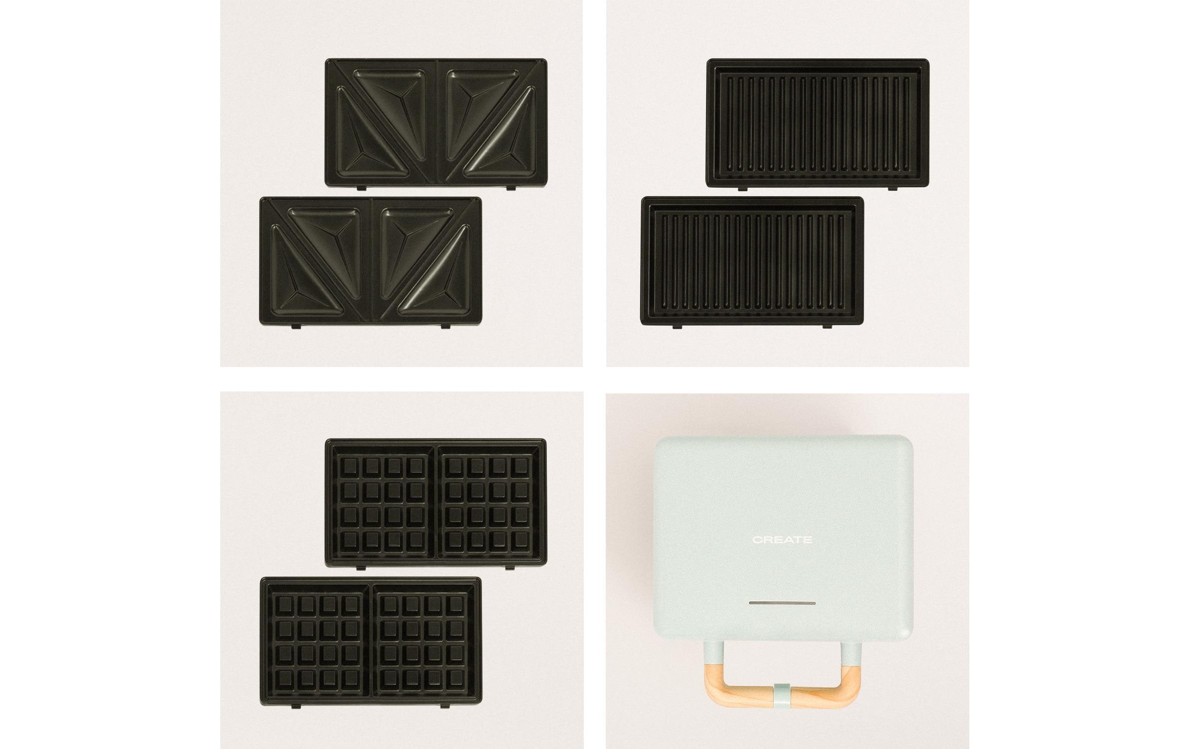 Create Waffeleisen Stone 3 in 1 Studio Pastelblau