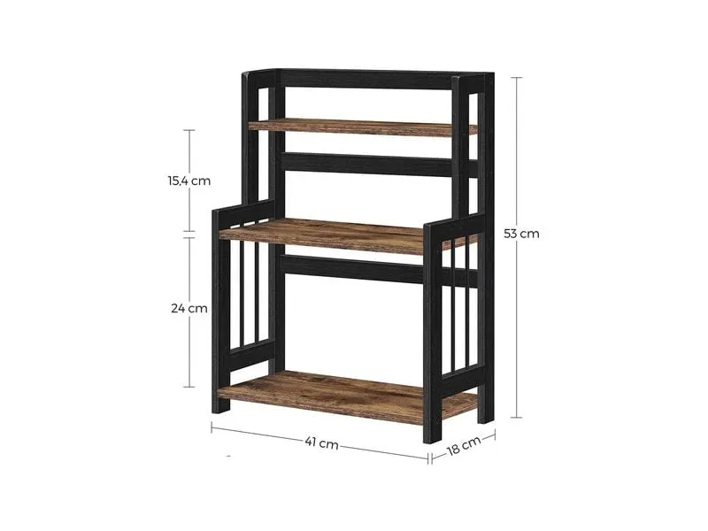 Songmics Küchenregal Braun/Schwarz Songmics Küchenregal Braun/Schwarz