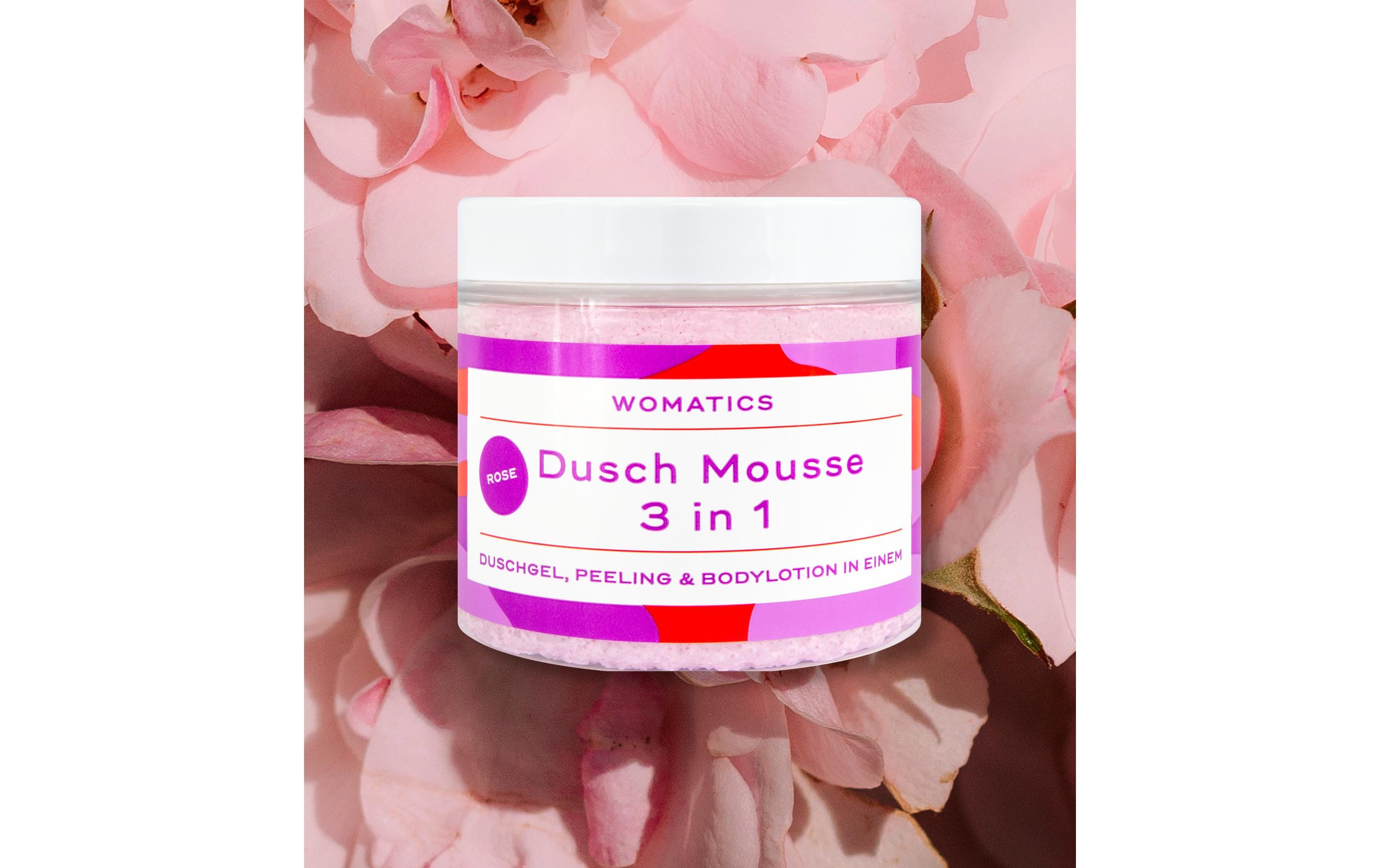 Womatics Dusch Mousse 3in1 Rose