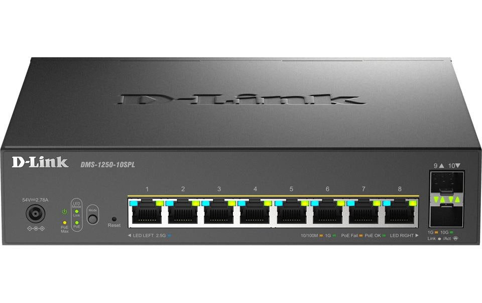 D-Link PoE Switch DMS-1250-10SPL 10 Port D-Link PoE Switch DMS-1250-10SPL 10 Port