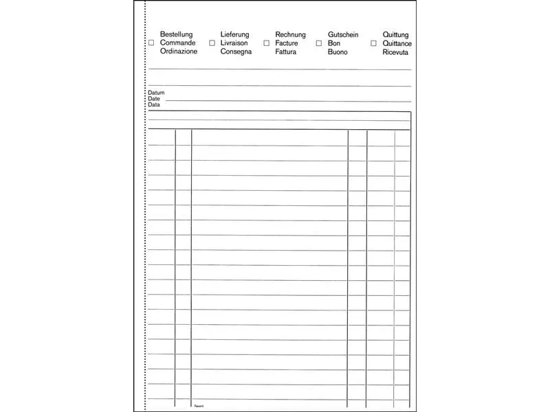 Favorit Durchschreibeblock 149 x 209 mm Bonus, 84 Blatt