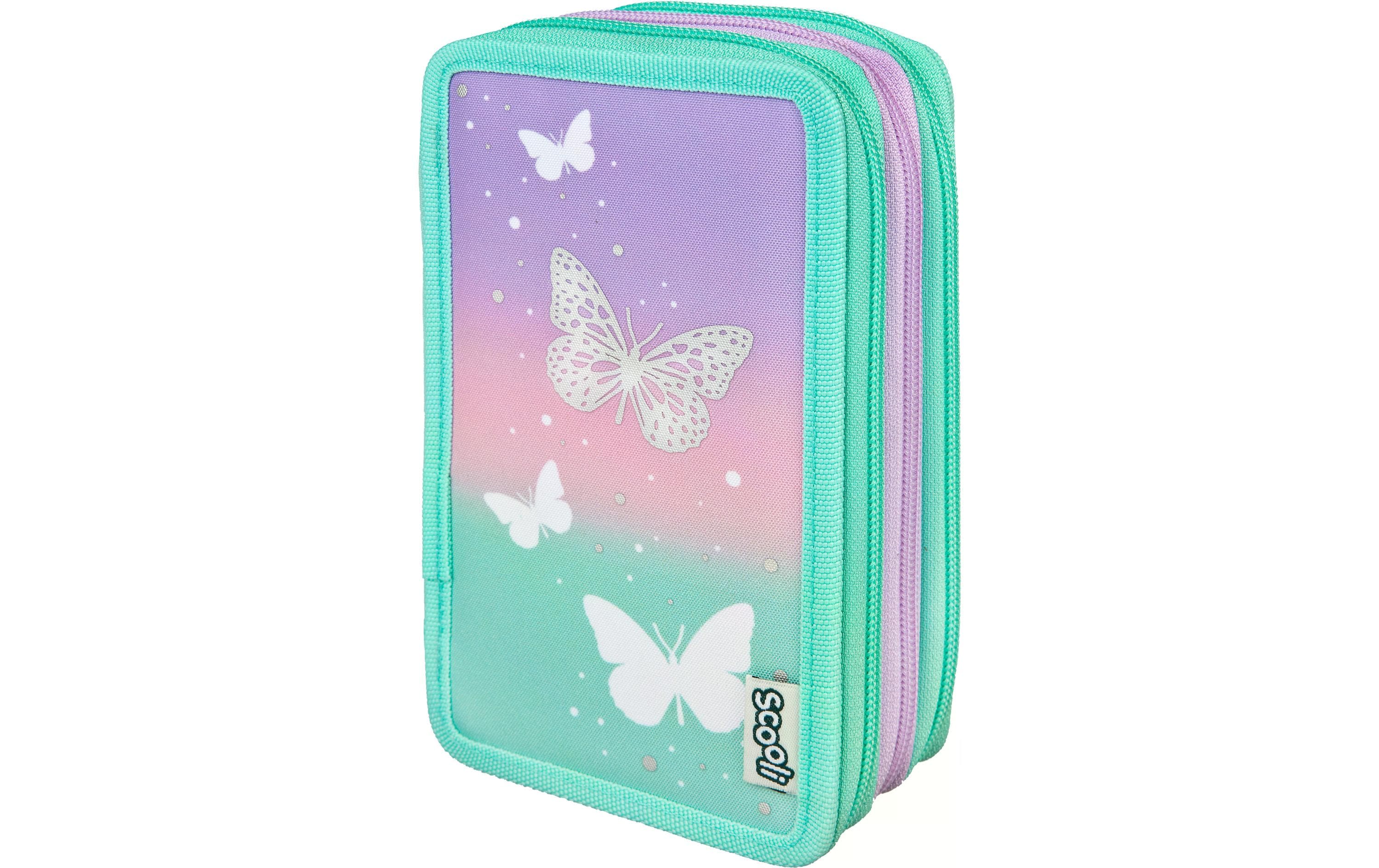 Scooli Etui Trippledecker Schmetterling