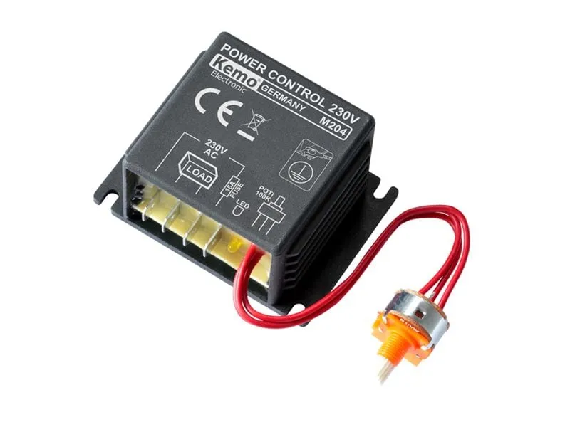 Kemo M204 Leistungsregler 230 V, max. 16 A, für Heizungen Kemo M204 Leistungsregler 230 V, max. 16 A, für Heizungen