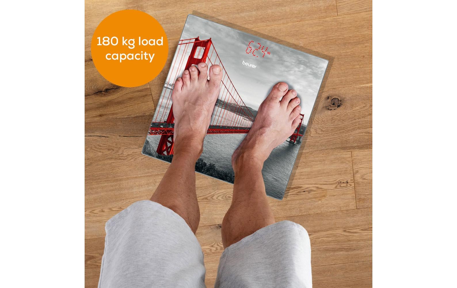 Beurer Personenwaage GS 215 San Francisco Grau; Rot