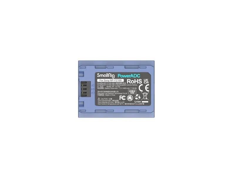 Smallrig Digitalkamera-Akku NP-FZ100 USB-C