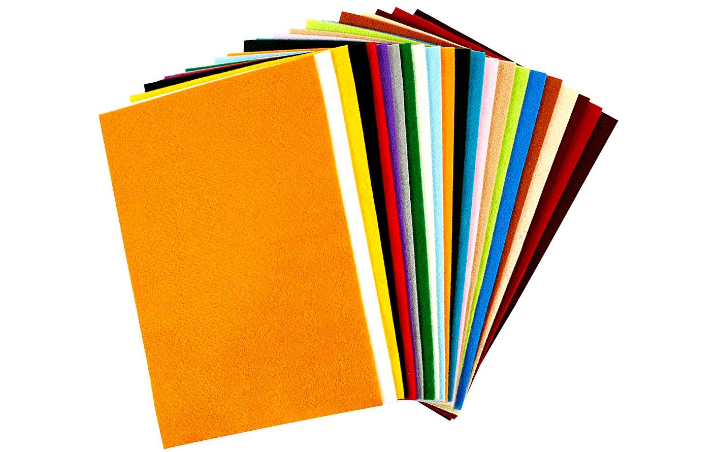 Creativ Company Bastelfilz Blätter 20 x 30 cm, mehrfarbig, 24 Stück Creativ Company Bastelfilz Blätter 20 x 30 cm, mehrfarbig, 24 Stück