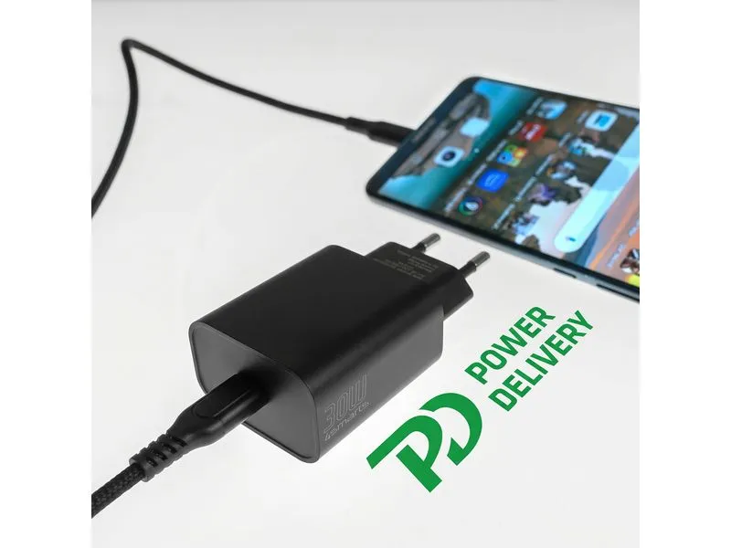 4smarts VoltPlug PD 30W 1C und USB-C Kabel 1.5m