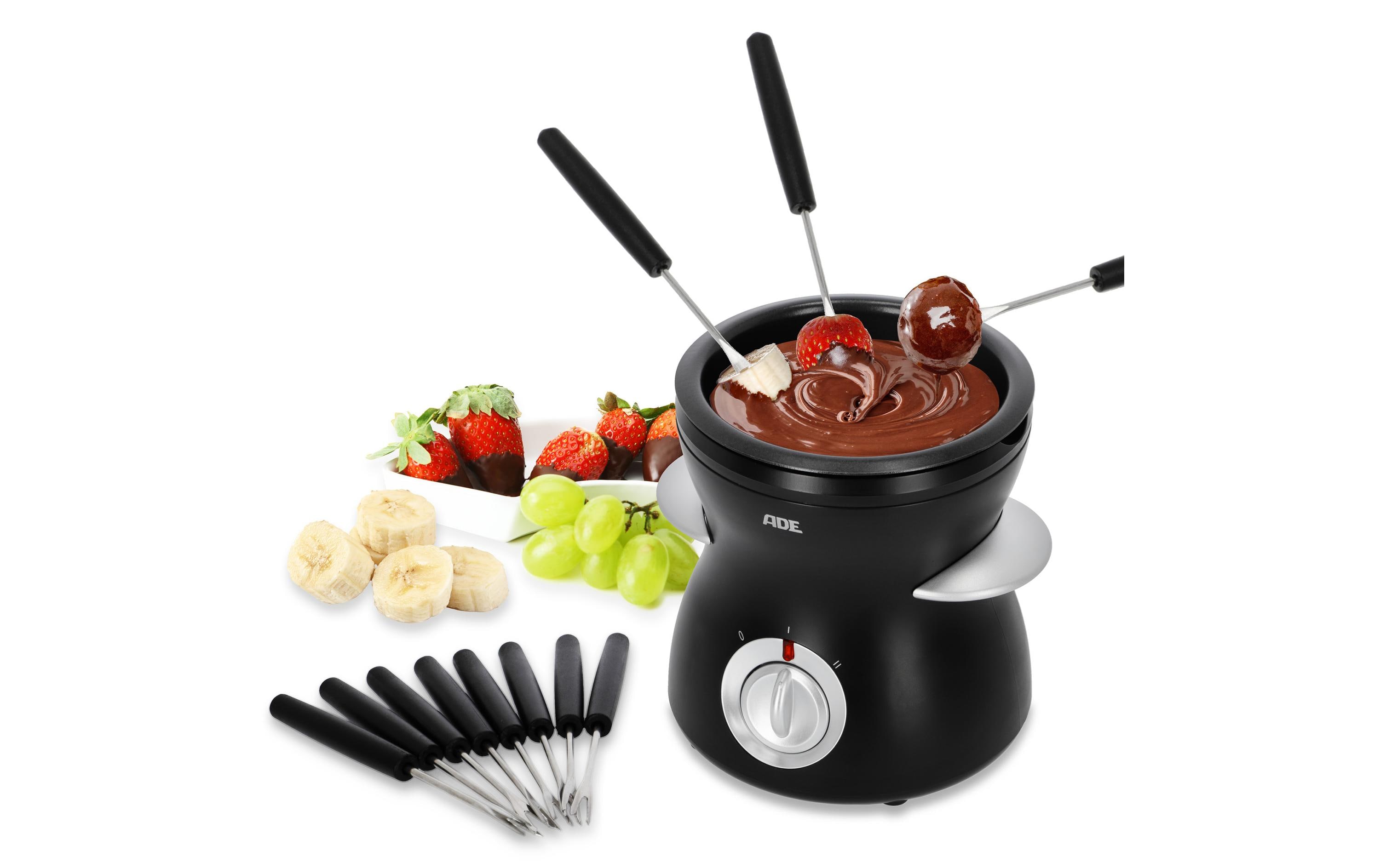 ADE Schokoladenfondue-Set KG2352 10 Teile, Schwarz