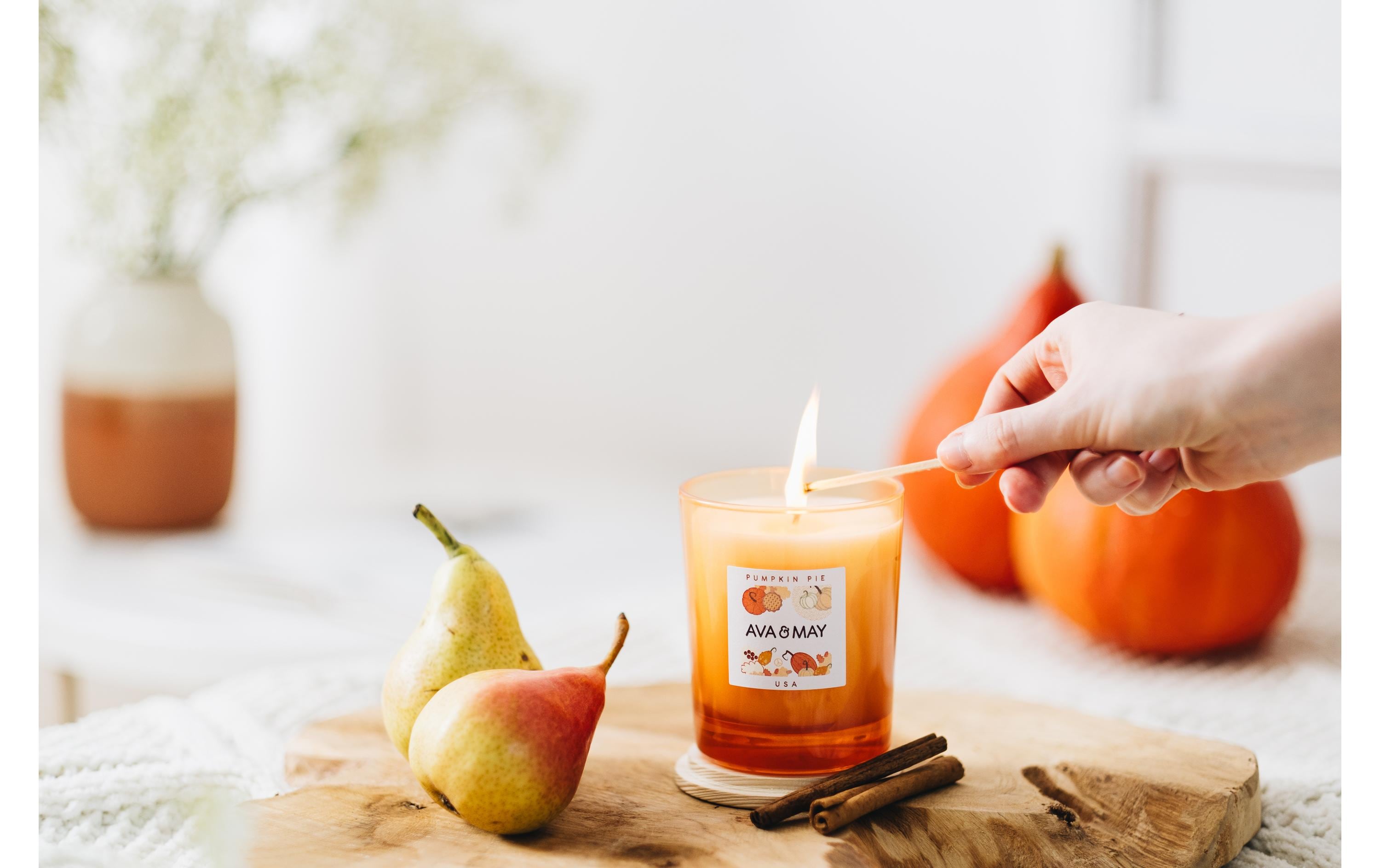 AVA & MAY Duftkerze Pumpkin pie 180 g