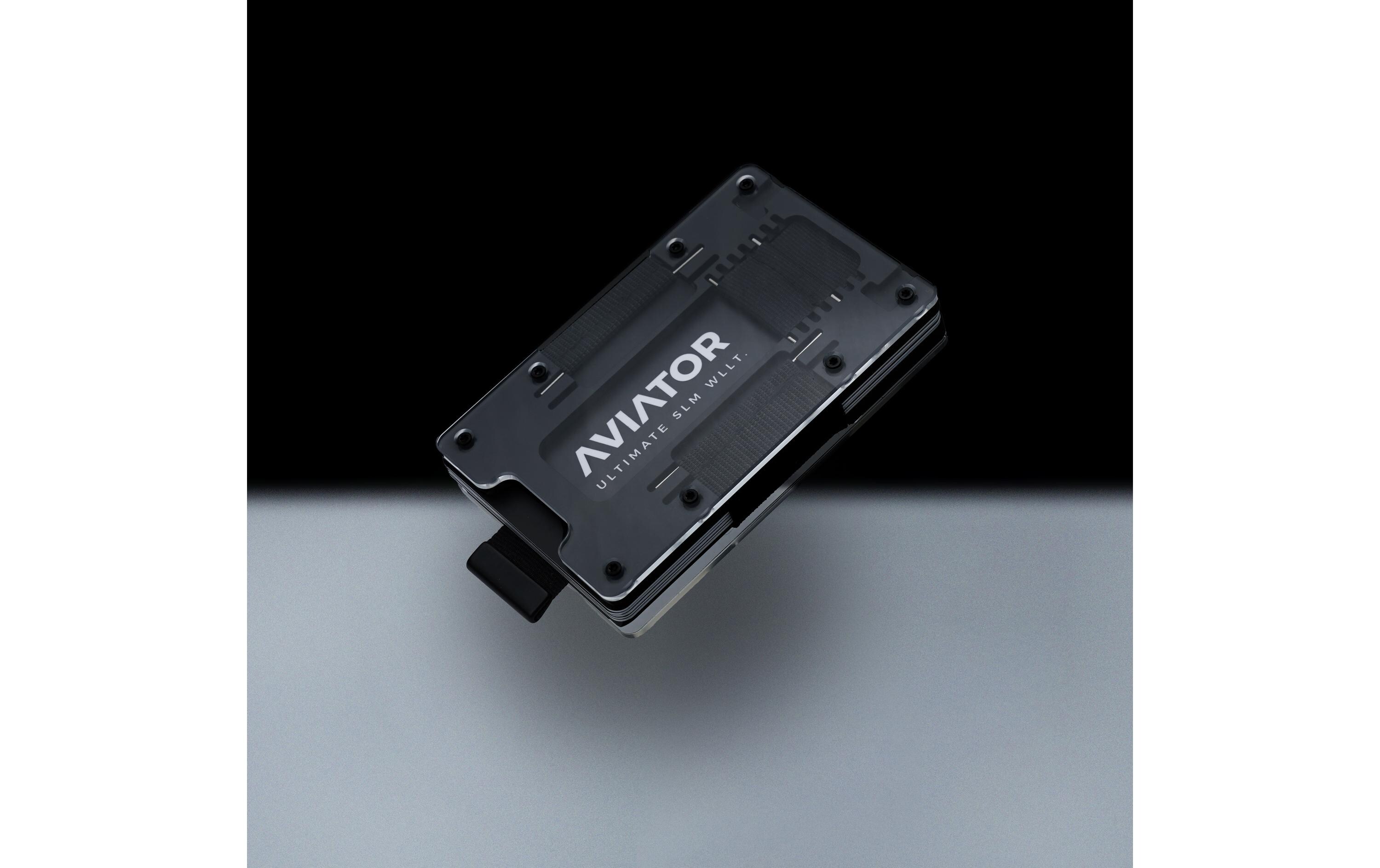 AVIATOR Wallet SLIDE AirTag fusion black